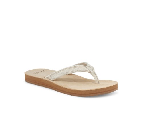 Tong Sanuk Fraidy Tribal Hemp Femme - Kaki FAEPXK307